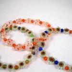 Bracelets, Classic Venetian Millefiori Glass Beads..
