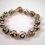 Bracelet, Tibetan Agate Gemstones Tied On Twine,..