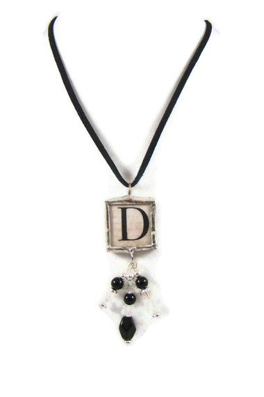 Necklace, Soldered Letter D Pendant Necklace - One Can Be Personalized For You